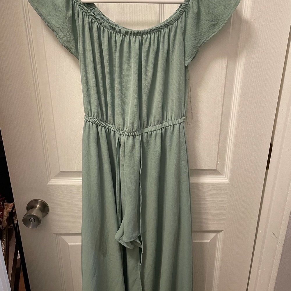 Mint Green Romper Dress